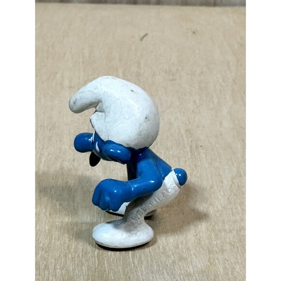 Smurf Figurine Smurfs Pencil Holder Boy  1981 W. Berrie & Co Peyo Hong Kong - Picture 2 of 7